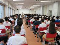 最初は緊張（^ ^;）。内木場先生の笑顔が素敵です!
